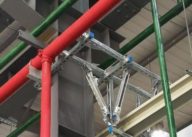 临泽该抗震支架的整体式支吊架结构协调性好